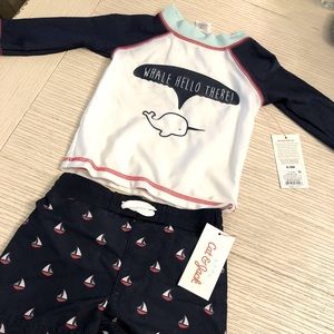 Cat & Jack boy’s rash guard and swimsuit